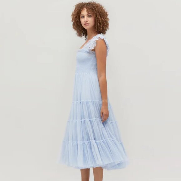 Hill House Home Tulle Ellie Nap Dress - Powder Blue - Picture 1 of 7